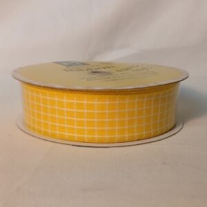 Yellow Plaid Ribbon